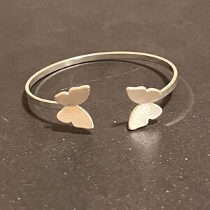 Elegant Silver Butterfly Bracelet